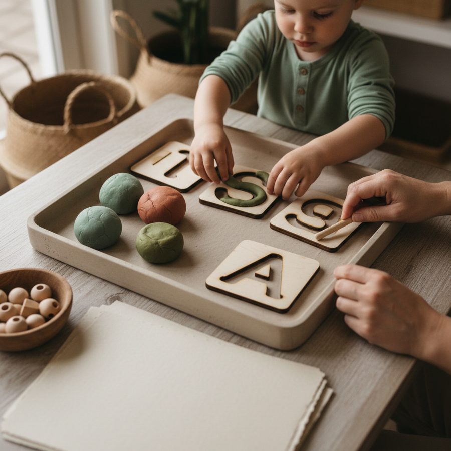Playdough Letter Formation