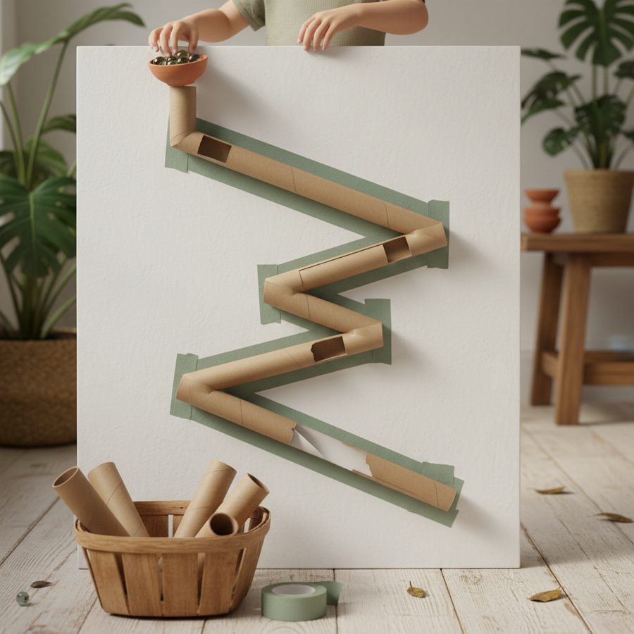 Recycled Marble Run